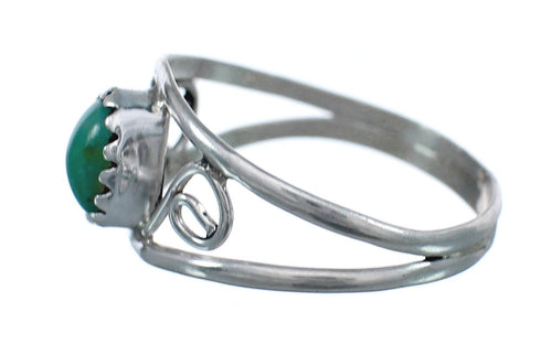 Turquoise Sterling Silver American Indian Ring Size 5-3/4 AX124961