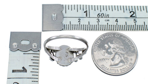 Native American Sterling Silver Oyster Shell Ring Size 7 AX124869