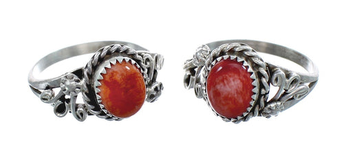 Native American Sterling Silver Oyster Shell Ring Size 7-1/4 AX124870