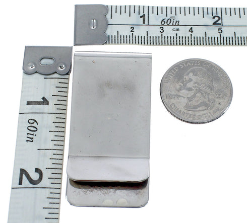 Bear Paw American Indian Sterling Silver And 12KGF Money Clip AX125171
