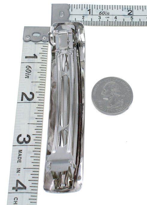 Navajo Sterling Silver Turquoise Hair Barrette AX125161