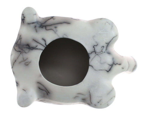 Navajo Hand Crafted Horse Hair Turtle Pottery By Artist William Vail JX125391