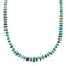 Native American Sterling Silver And Turquoise Graduated Rondelle Bead Necklace JX125516