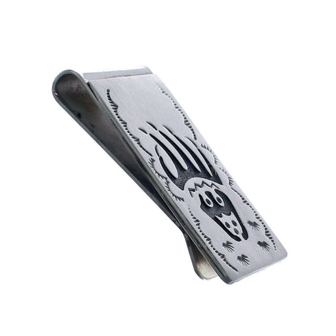 Bear Paw Genuine Sterling Silver Native American Money Clip AX126660