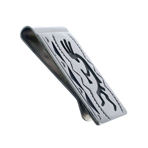 Kokopelli Genuine Sterling Silver Native American Money Clip AX126662