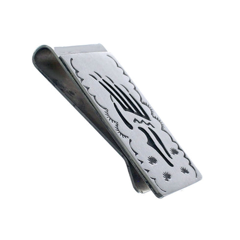 Bear Paw Genuine Sterling Silver Native American Money Clip AX126668