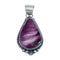 Authentic Navajo Purple Oyster Shell Sterling Silver Pendant JX126628