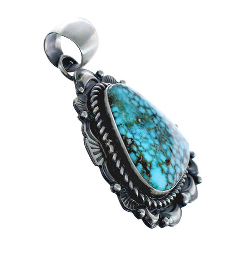 Native American Navajo Genuine Turquoise Sterling Silver Pendant JX126501