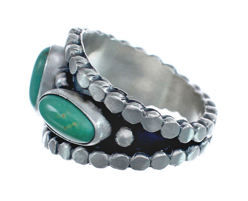Navajo Turquoise Sterling Silver Ring Size 9-1/4 JX126479