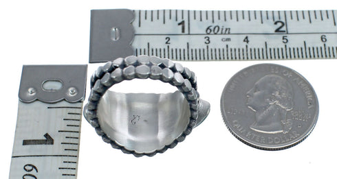 Navajo Turquoise Sterling Silver Ring Size 9-1/4 JX126479