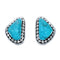 Native American Sterling Silver Turquoise Post Earrings AX125998