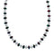 Native American Sterling Silver Mother of Pearl And Dragonblood Jasper Bead Necklace AX126077