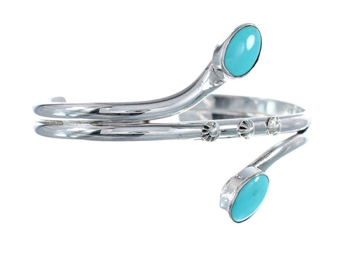 Native American Sterling Silver Turquoise Cuff Bracelet AX125929