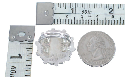 Zuni Sun and Flower Multicolor Multistone Inlay Ring Size 8-1/2 AX126151