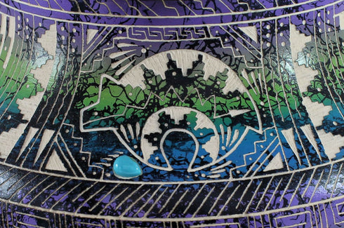 Native American Navajo Bear Hand Crafted Pottery JX125966