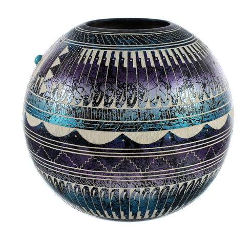 Native American Navajo Turtle Hand Crafted Pottery JX125972