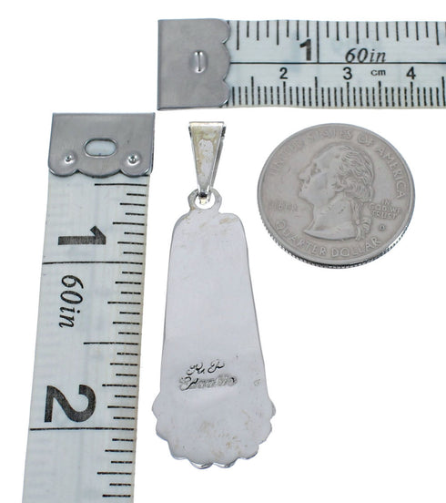 Multicolor Inlay Sterling Silver Sun Native American Pendant JX126331