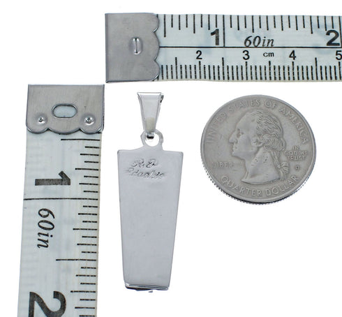 Multicolor Inlay Sterling Silver Sun Native American Pendant JX126347