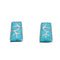 Sterling Silver Zuni Turquoise Inlay Post Earrings JX126336