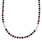 Sterling Silver Coral And Onyx Navajo Bead Necklace JX126705