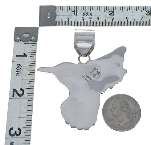 Genuine Sterling Silver Navajo Hummingbird Pendant JX127046