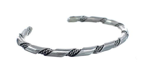 Native American Navajo Sterling Silver Baby Bracelet JX126313