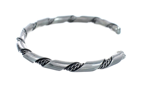 Native American Navajo Sterling Silver Baby Bracelet JX126313