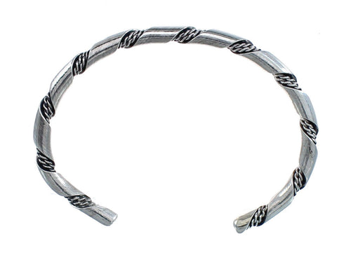 Native American Navajo Sterling Silver Baby Bracelet JX126313