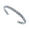 Navajo Genuine Twisted Sterling Silver Cuff Bracelet AX126323