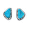Native American Sterling Silver Turquoise Post Earrings JX126823