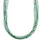 Hand Strung Liquid Silver 5-Strand Malachite Necklace JX126255