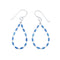 Man Made Denim Lapis Liquid Sterling Silver Hook Dangle Earrings JX126770
