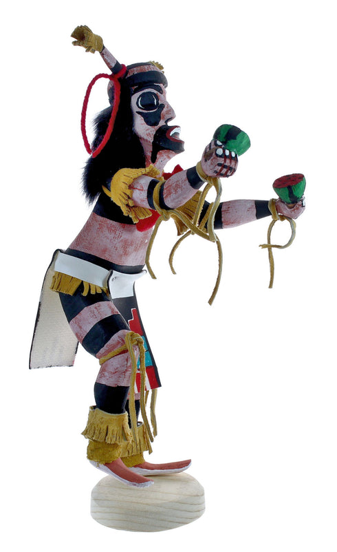 Native American Navajo Clown Kachina Doll By Artist G. Largo JX127270