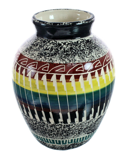 Native American Pottery Hand Crafted Navajo Pot By Agnes Woods JX127346