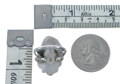 Native American Sterling Silver Oyster Shell Ring Size 6 JX127722