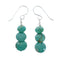 Sterling Silver Turquoise Bead Hook Dangle Earrings AX128058