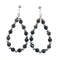 Sterling Silver Unakite Bead Post Dangle Earrings AX128084