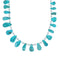 Turquoise Navajo Sterling Silver Bead Necklace AX128090