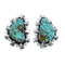Native American Sterling Silver Turquoise Post Earrings AX128159