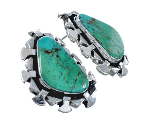 Native American Sterling Silver Turquoise Post Earrings AX128160