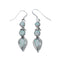 Sterling Silver Opal Navajo Hook Dangle Earrings AX128174