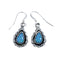 Sterling Silver Blue Opal Navajo Dangle Earring AX128175