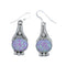 Native American Navajo Sterling Silver Pink Opal Hook Dangle Earring JX128404