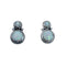 Native American Navajo Sterling Silver Opal Post Earring JX128402