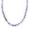 Native American Amethyst Bead Sterling Silver Necklace AX128213