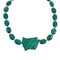 Sterling Silver Chrysocolla Bead Necklace AX128235