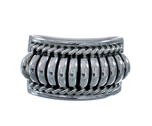 Navajo Authentic Sterling Silver Band Ring Size 6-3/4 AX128243