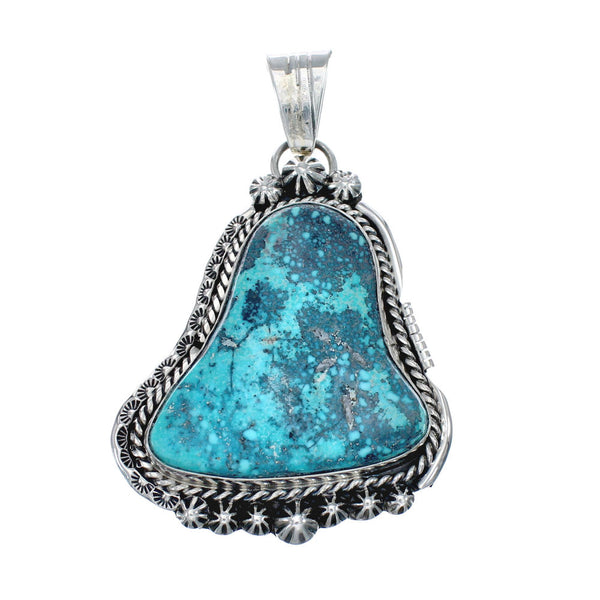 Turquoise Sterling Silver Navajo Pendant AX128803