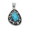Navajo Turquoise And Genuine Sterling Silver Pendant AX128861