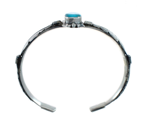 Native American Sterling Silver Turquoise Cuff Bracelet JX128663